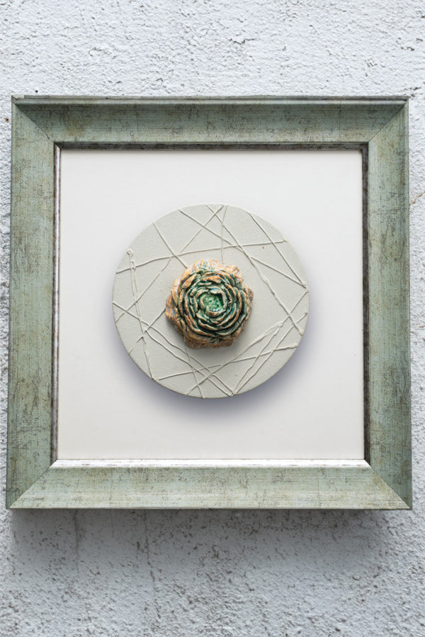 Verdant Rose Medallion Wall Art