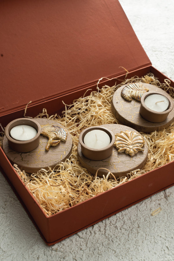 Earthen Botanical Tealight Set