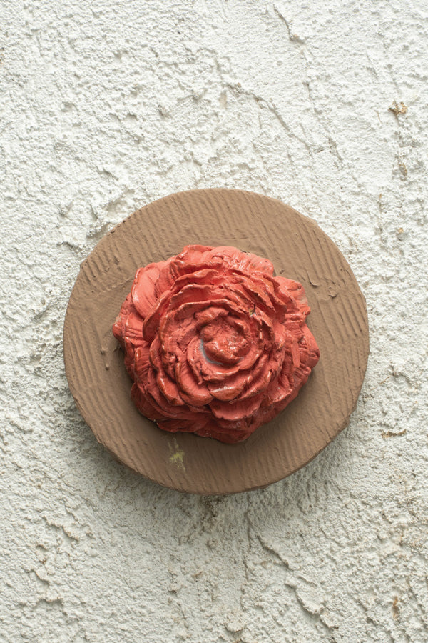 Terracotta Rose Medallion Artwork