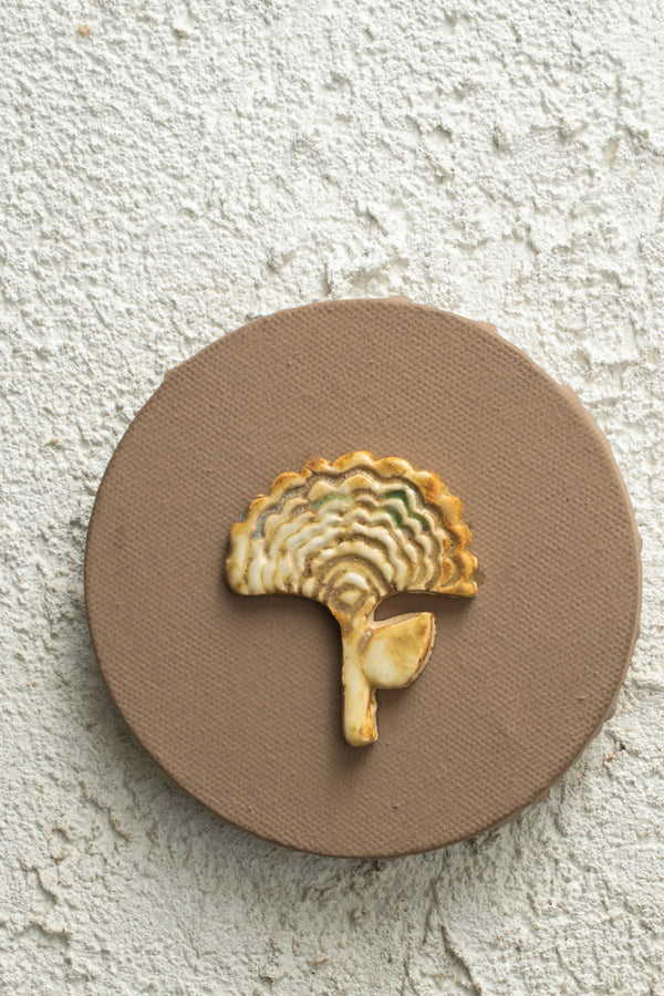 Ivory Ginkgo Medallion