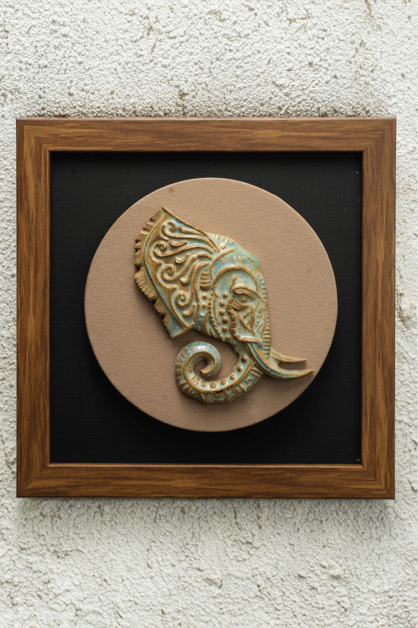 Verdant Ganesha Medallion Wall Art