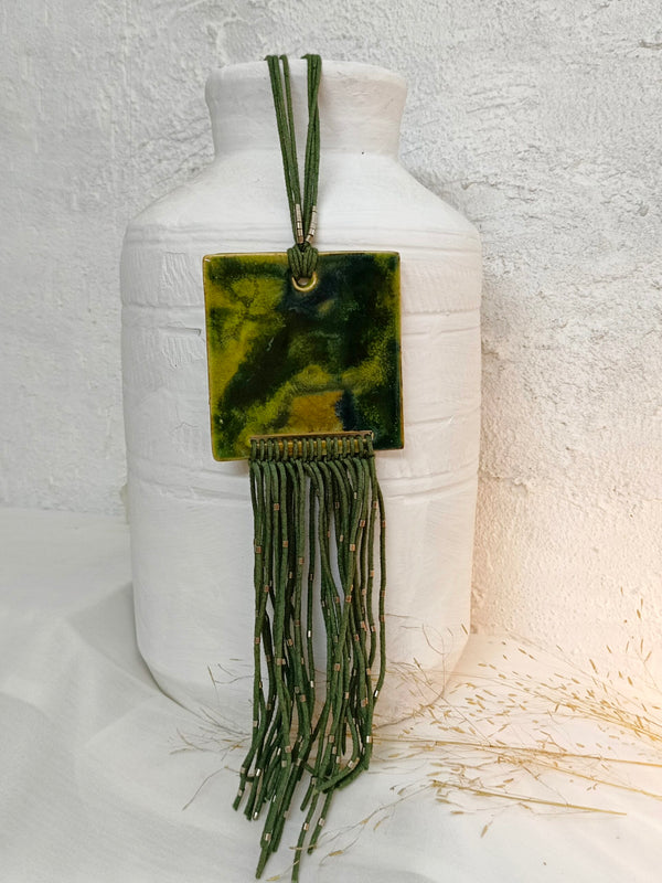 Ziba - square large tassels