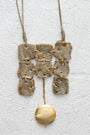 Handcrafted Ceramic & Brass Fusion Necklace