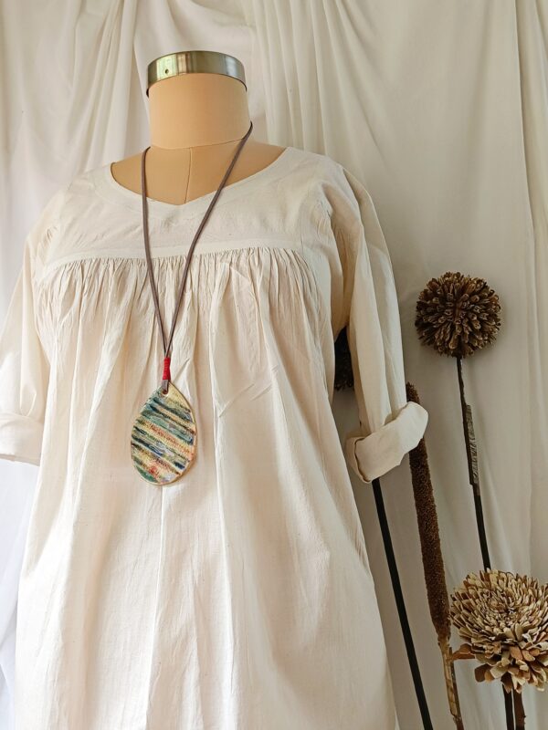 Afreen- Grey diagonal strips - Image 4