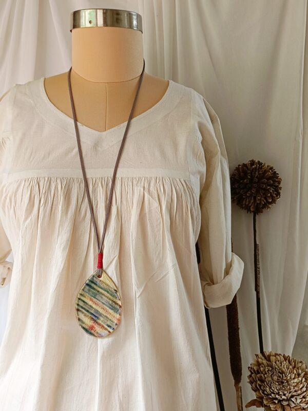 Afreen- Grey diagonal strips - Image 3